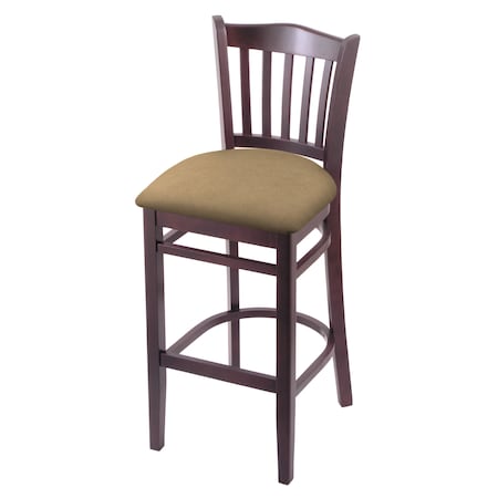 Holland Bar Stool Co 30" Bar Stool, Dark Cherry Finish, Canter Sand Seat 312030DC013